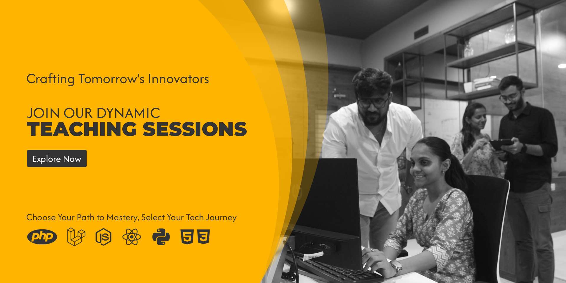 react, python, node js, html , php, react native certification course in ahmedabad